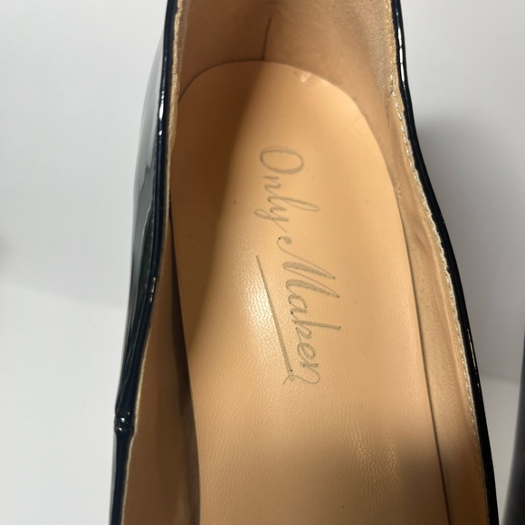 Onlymaker platform Pumps Round Toe Slip on Block Chunky Heels Party Black 9.5 - Picture 11 of 11